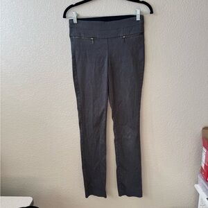 Candie's Charcoal Slim Fit Pants with Zipper Accents